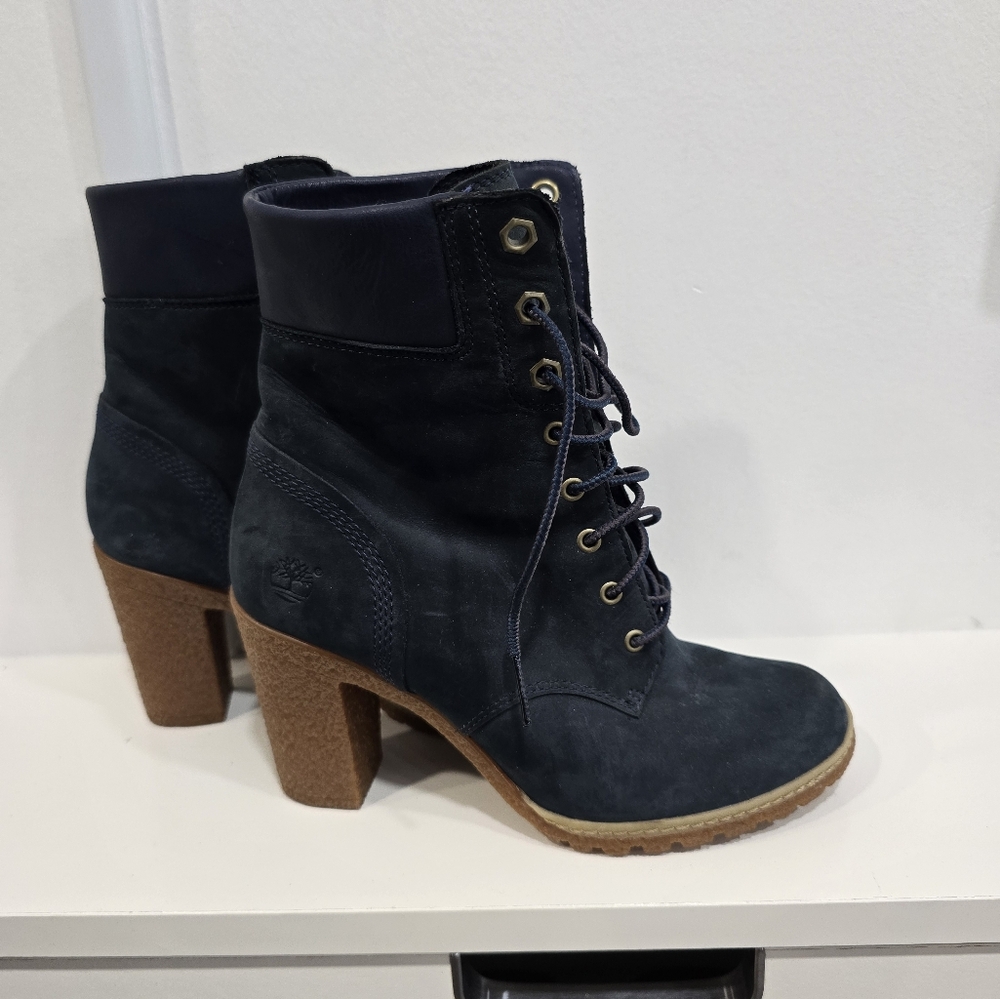 Timberland Earthkeepers Glancy 6-Inch Lace-Up Women's Boots- Size 6 -Navy